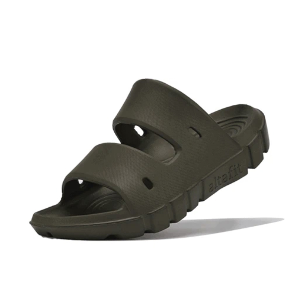 【altafit】韓系人體工學鞋履 | 橄欖色 Olive ｜ 拖鞋 Recovery slippers