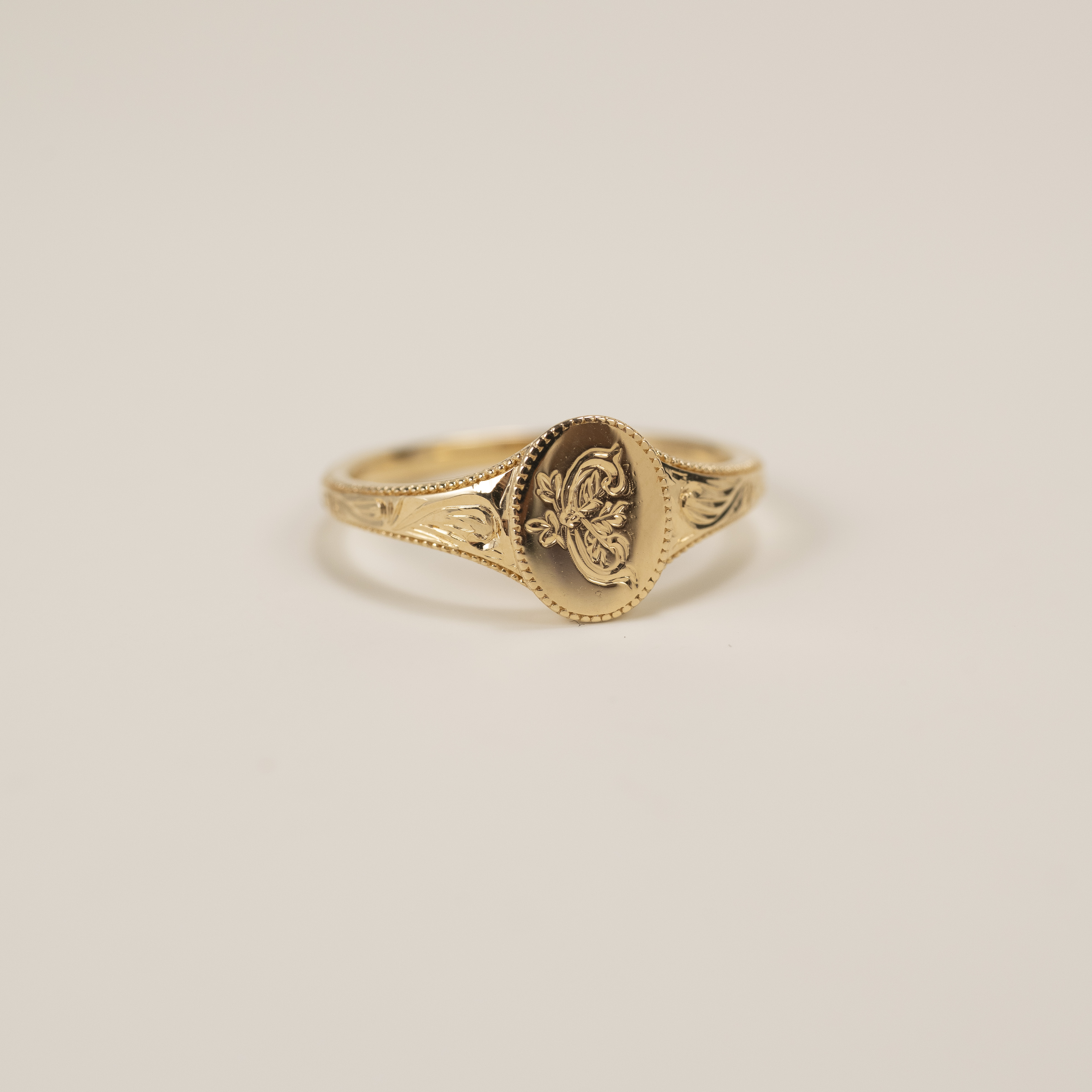 18K Little Floral Signature Ring