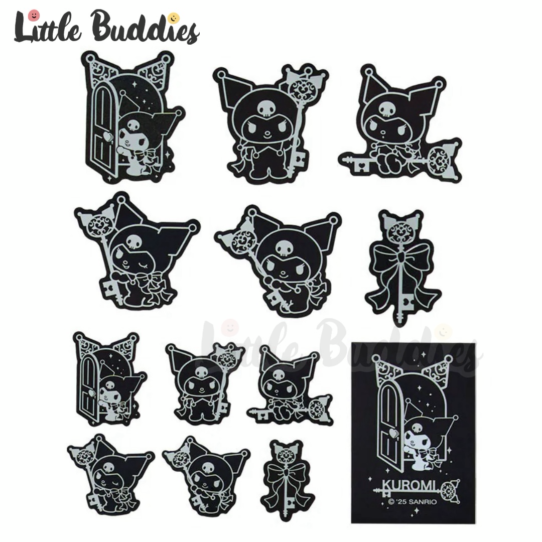 日本 Sanrio Kuromi 20周年鎖匙設計系列 - 貼紙套裝(13入)