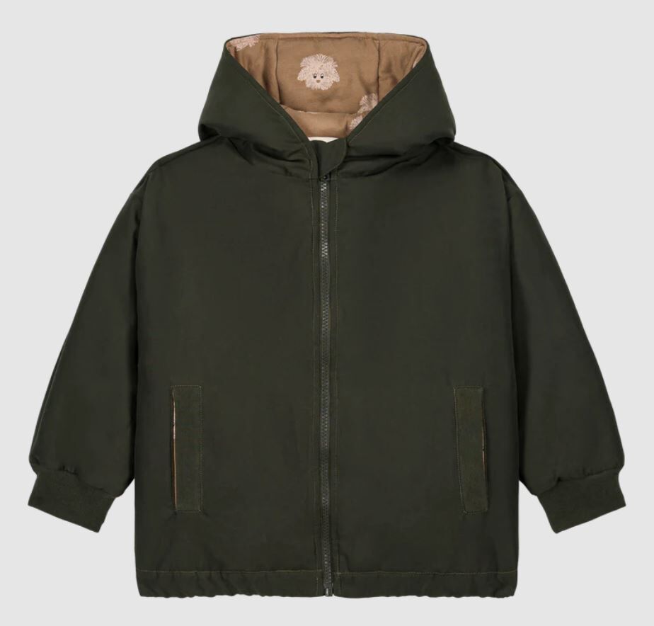 STUDIO BOHEME PARIS 防潑水連帽外套 Manteau Frio Rain-Kaki Chien