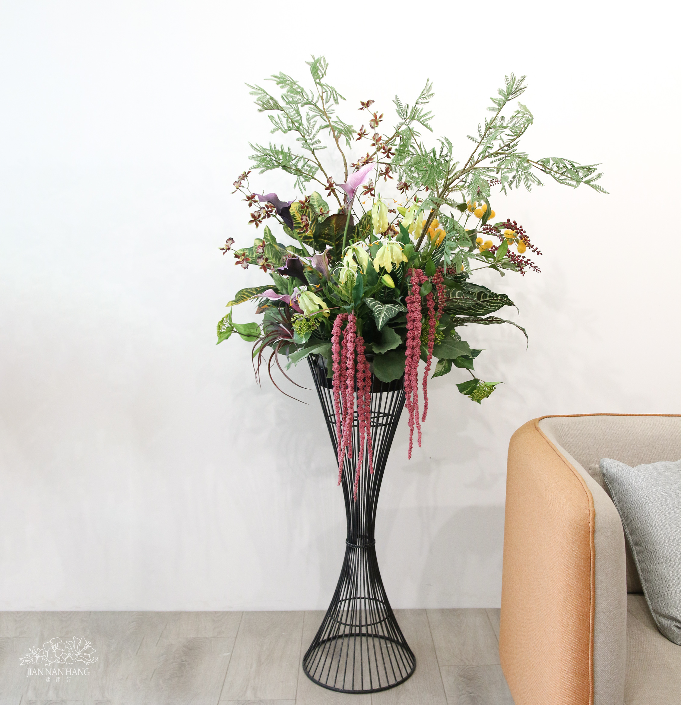 藝術盆花-高級花架禮