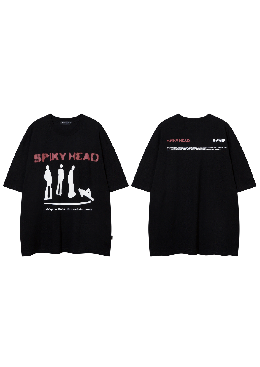 SIMPLEACTION 美式復古SPIKY HEAD短袖上衣