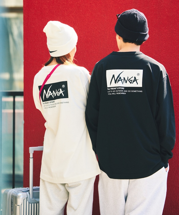 2025AW NANGA FREAK'S STORE 別注 ECO HYBRID LOGO LS TEE 聯名 左胸 刺繡 字體 長T 長袖 現貨 1482328800040