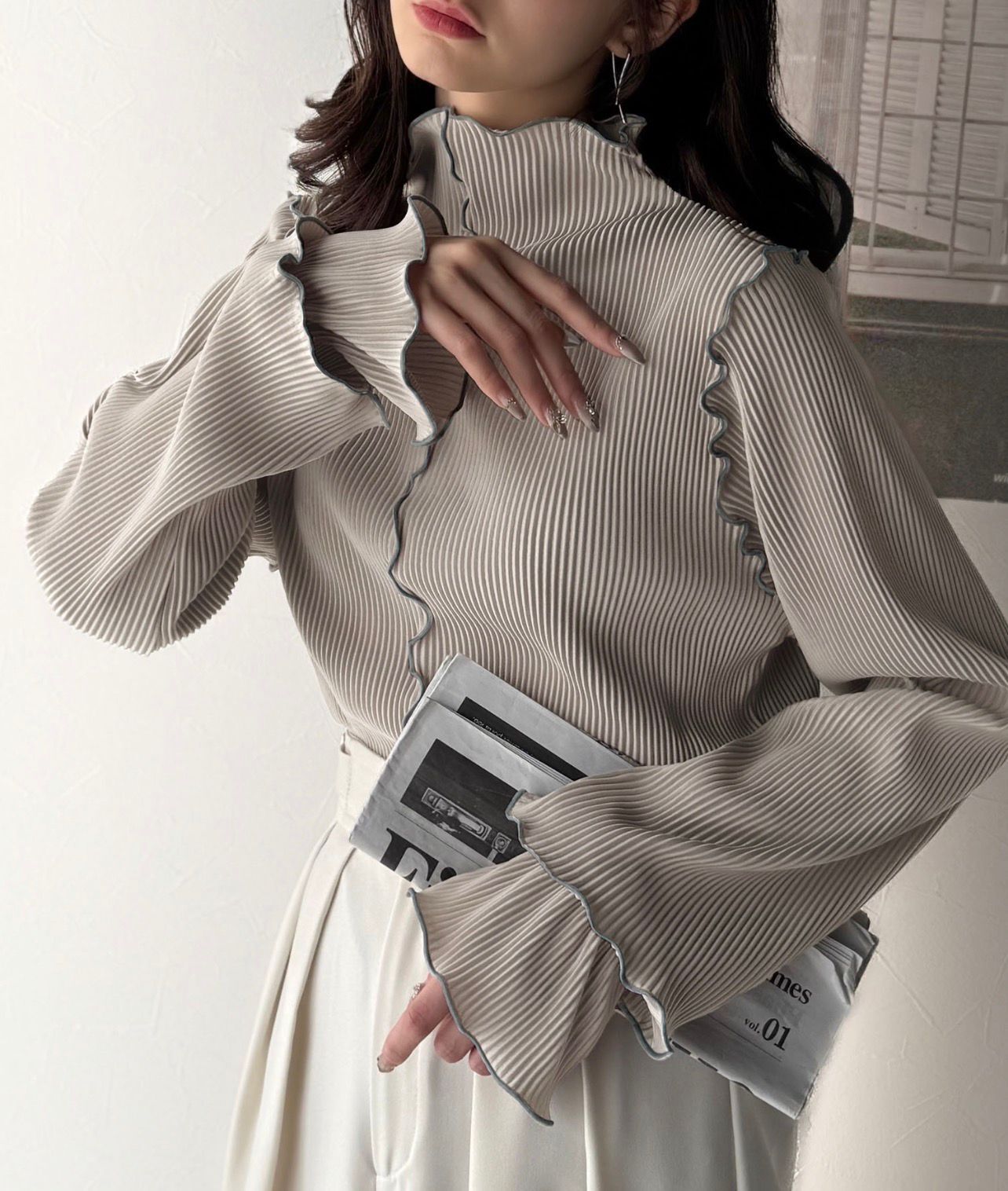 【預購】JN101705  classicalelf 前後兩著長袖上衣