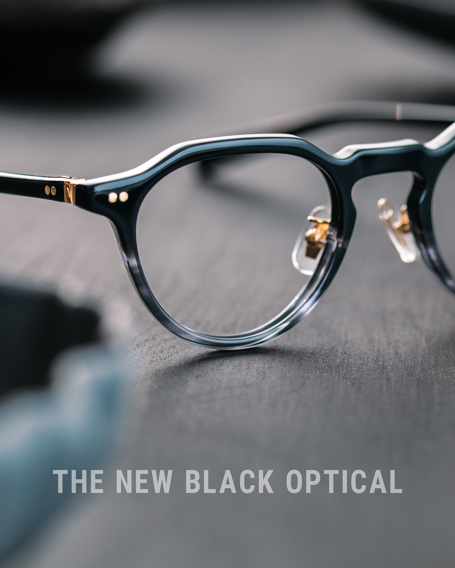 金子眼鏡 Kaneko Optical 賽璐珞KC (Kaneko Celluloid)系列 灰黑雙色KC-75