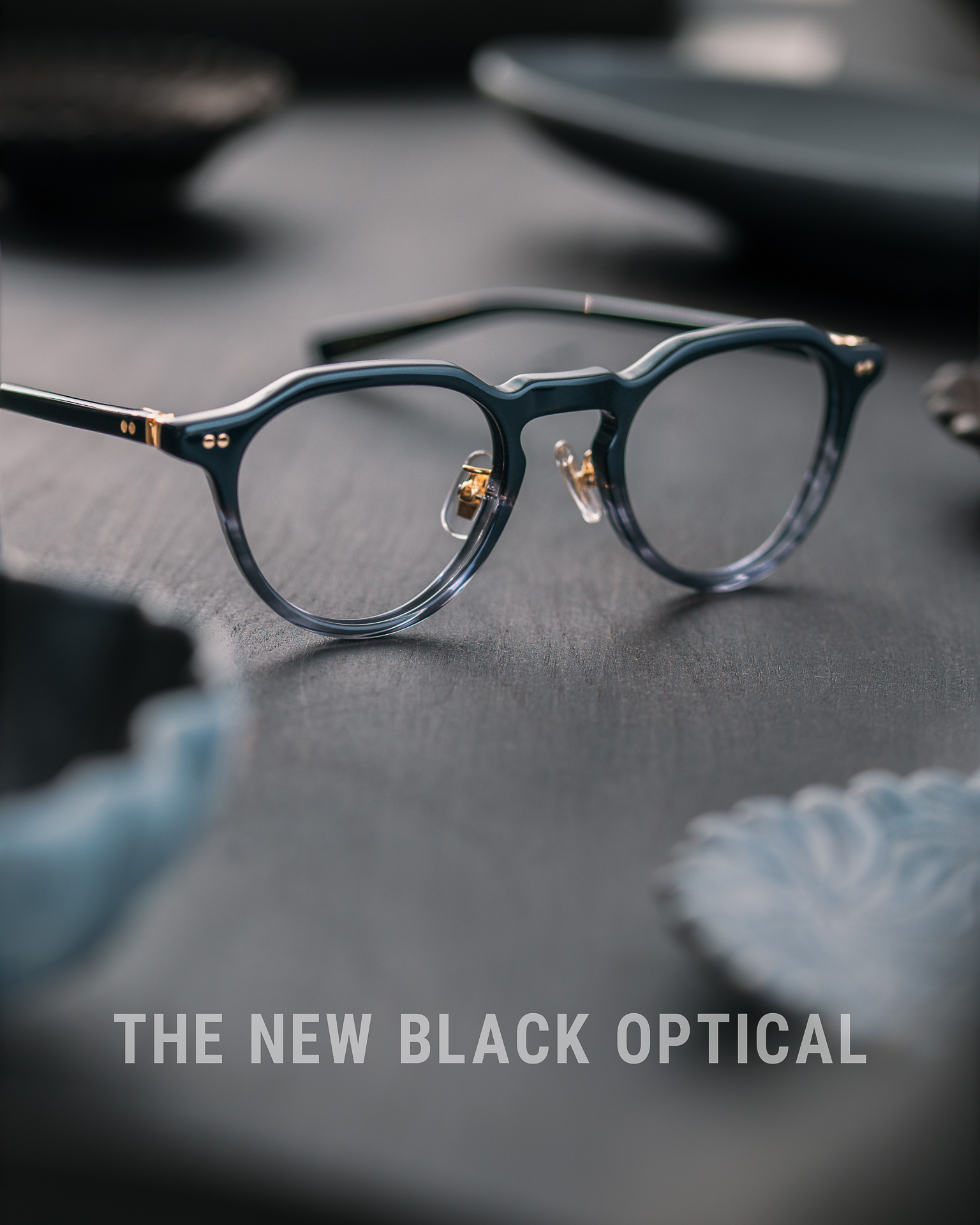 金子眼鏡 Kaneko Optical 賽璐珞KC (Kaneko Celluloid)系列 灰黑雙色KC-75
