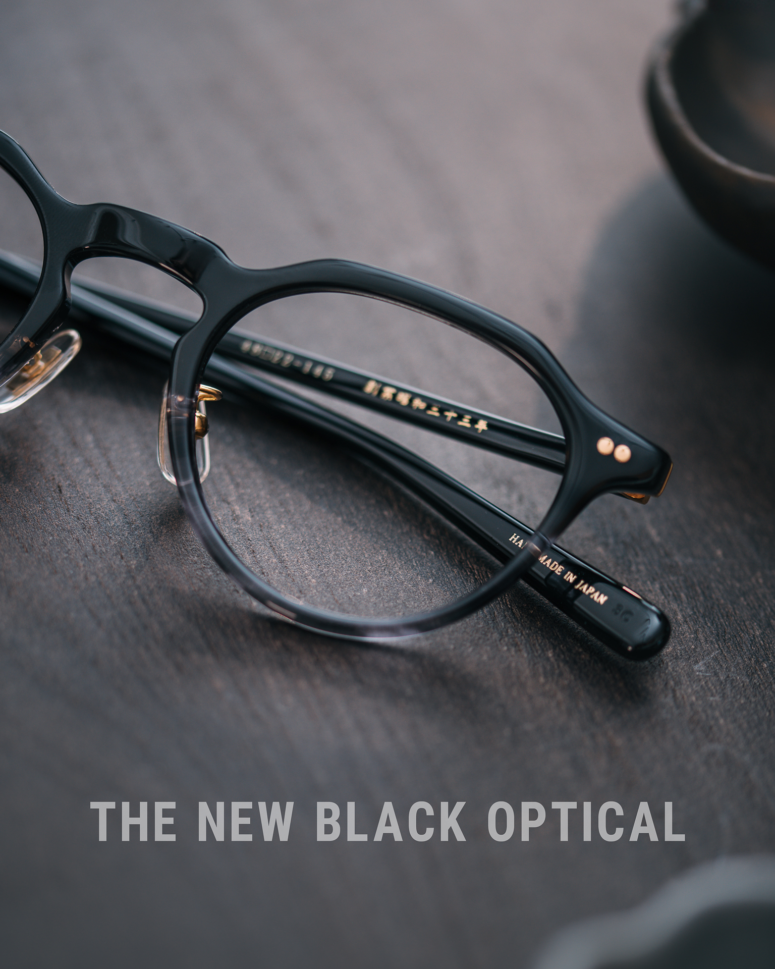 金子眼鏡 Kaneko Optical 賽璐珞KC (Kaneko Celluloid)系列 灰黑雙色KC-75