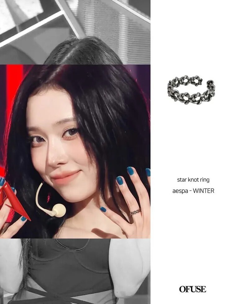 <開團啦> 冬天同款🪽 韓國 OFUSE Star Knot Ring 麻花編織戒指 設計款
