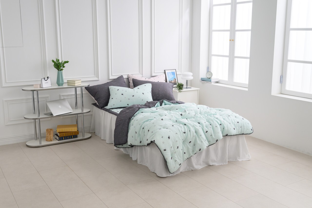 韓國棉被 喵嗚~陪睡中-莫代爾（四季被）