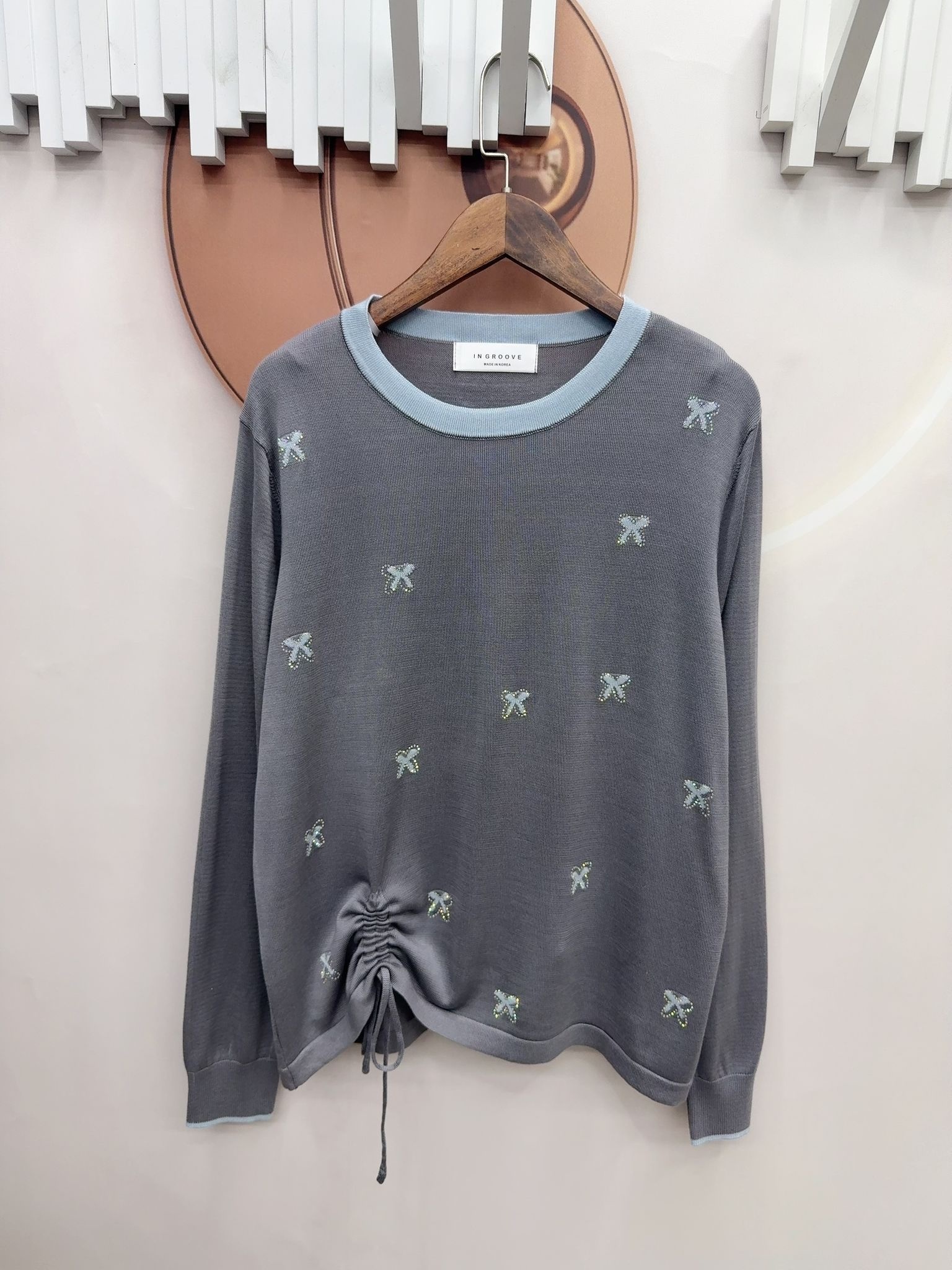 韓國高質蝴蝶針織top~116B