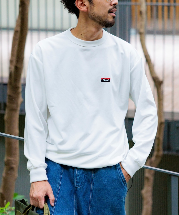 2025AW NANGA FREAK'S STORE 別注  neo-PRO UV 防曬 吸水 速乾 寬版 背面 LOGO 抽繩 長袖 長T 現貨 1021328800006