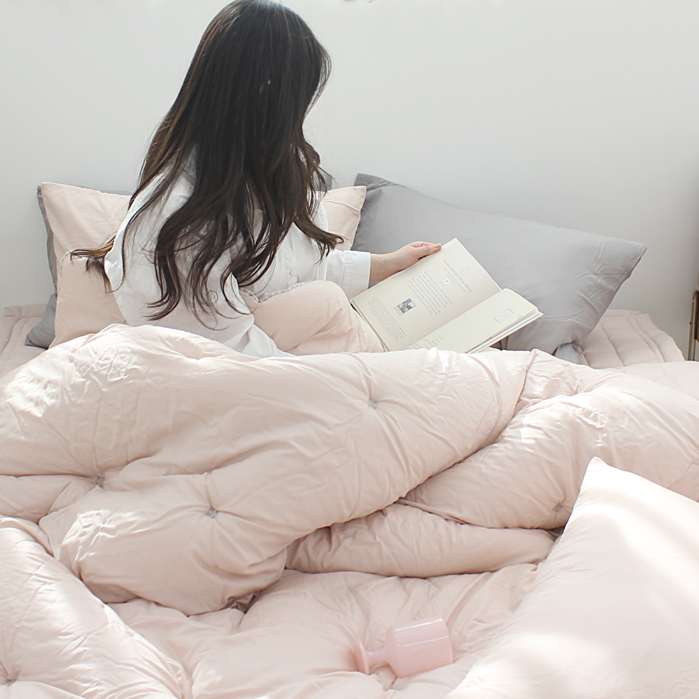 韓國棉被 暖暖四方刺繡莫代爾 （四季被）