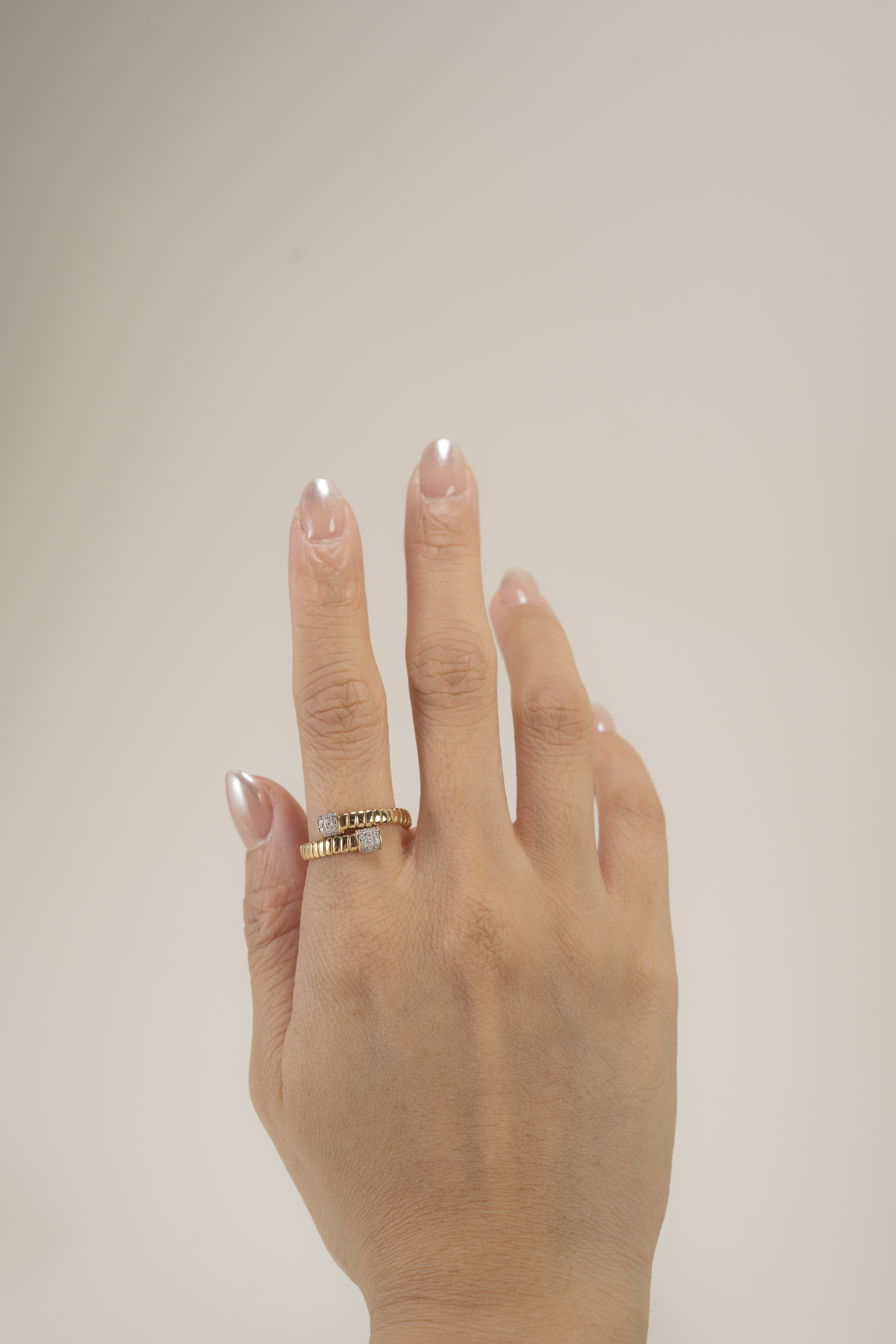 18K échelle Diamond Ring