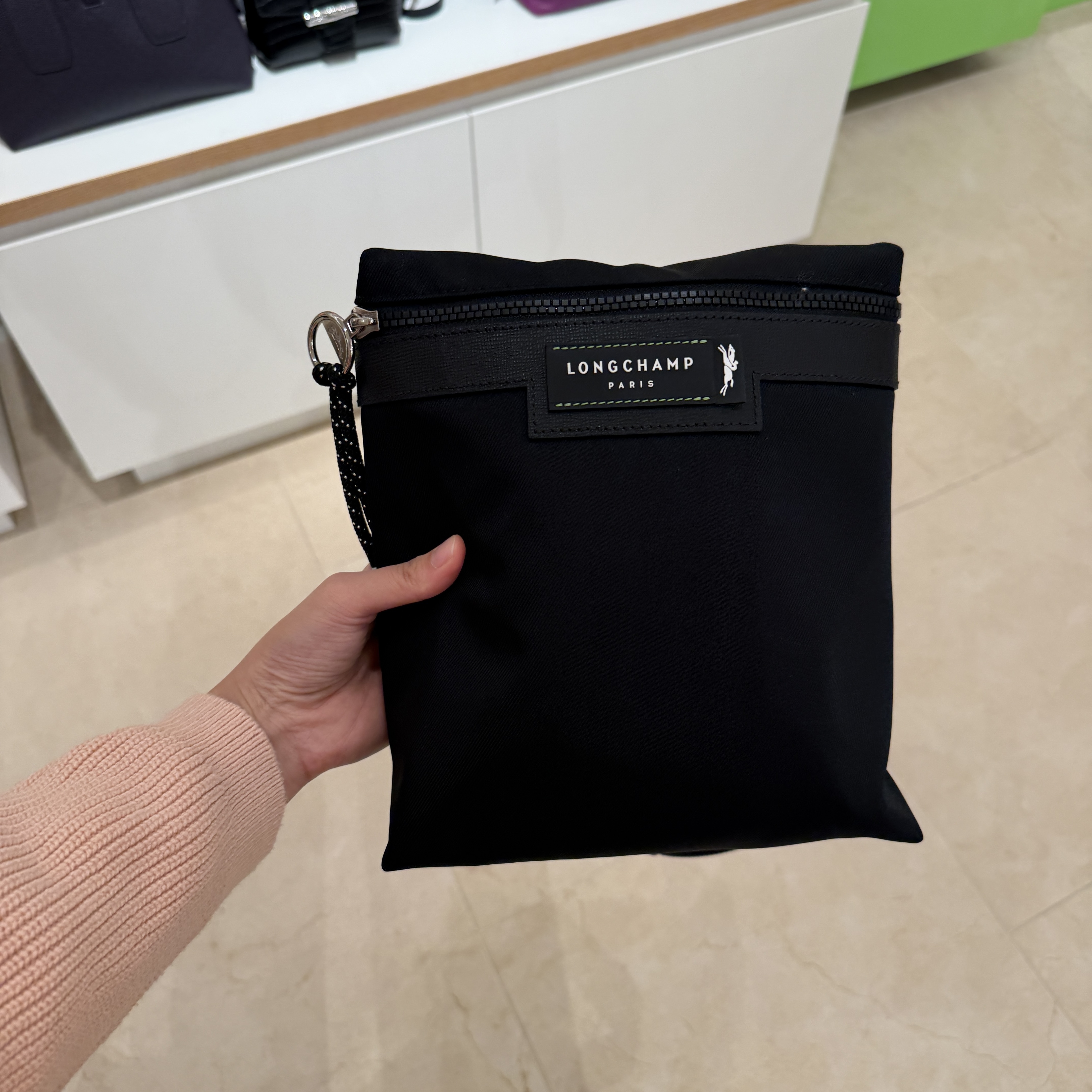 Longchamp Le Pliage Energy Recycled Canvas Crossbody Bag Black 20026