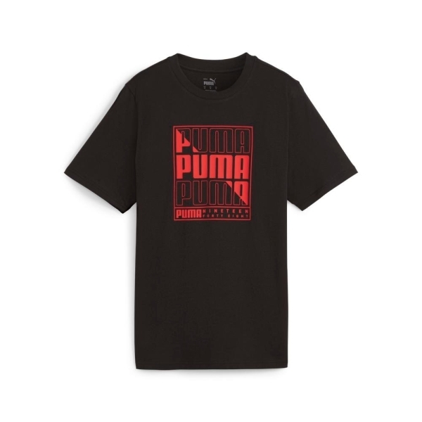 PUMA 短T 基本系列 BOX 黑 紅LOGO 短袖 T恤 男 68017201