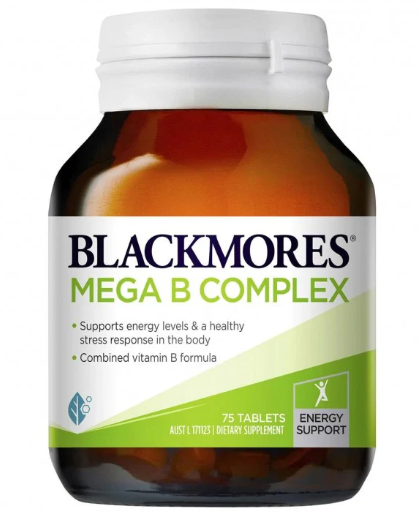 BLACKMORES 複合維生素B族 Mega B Complex 75粒/樽 (澳洲直送) [#SQ25090804]