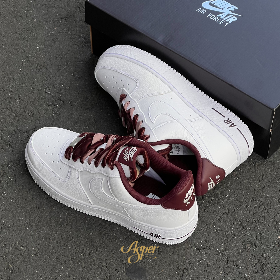 Nike Air Force 1 Low '07 Vintage "Burgundy Crush" 勃根地紅 天鵝絨鞋帶 女鞋 HV4403-600 X