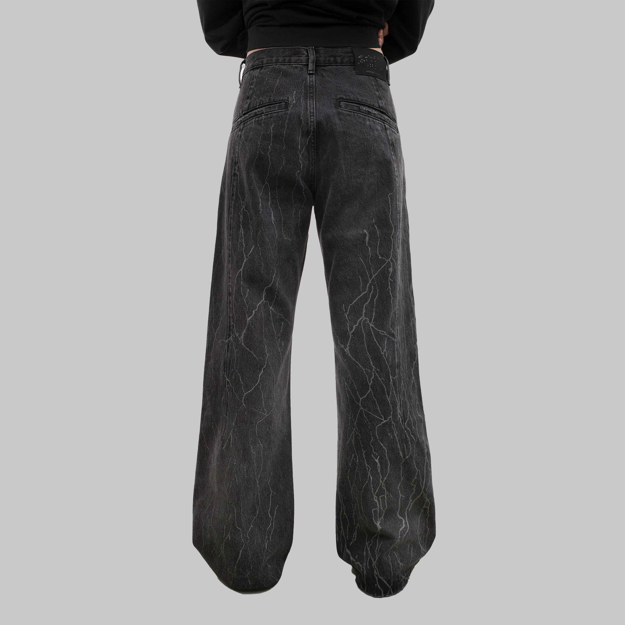 Anonymous Talking Denim Pants 喇叭牛仔褲