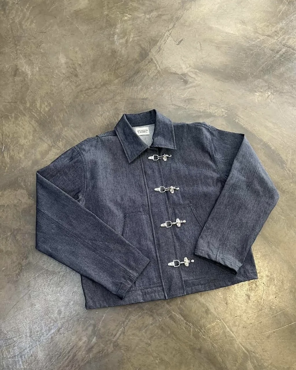2IDIOTS LABEL Fireman-clasp Raw Denim Jacket 消防扣 雙拉鍊 外套 牛仔