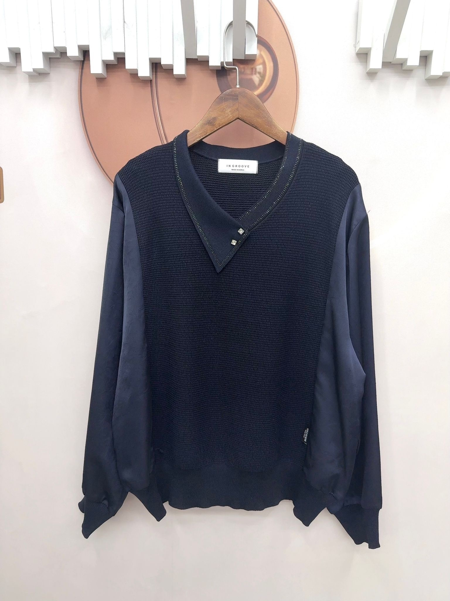 韓國拼色丁䄂針織～116T