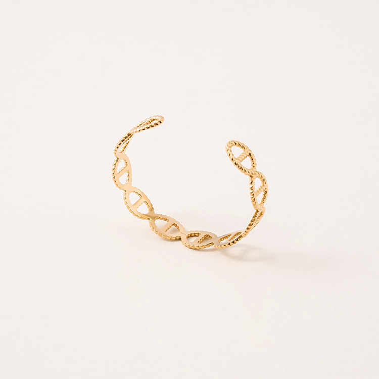 miramira扣圈｜單層豬鼻子手環/鍊C0443-金61128