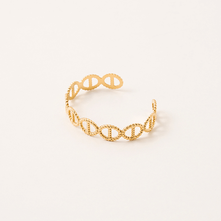 miramira扣圈｜單層豬鼻子手環/鍊C0443-金61128