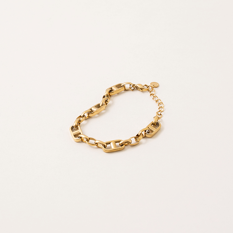 miramira扣圈｜單層方形扣環手環/鍊C0475-金40904