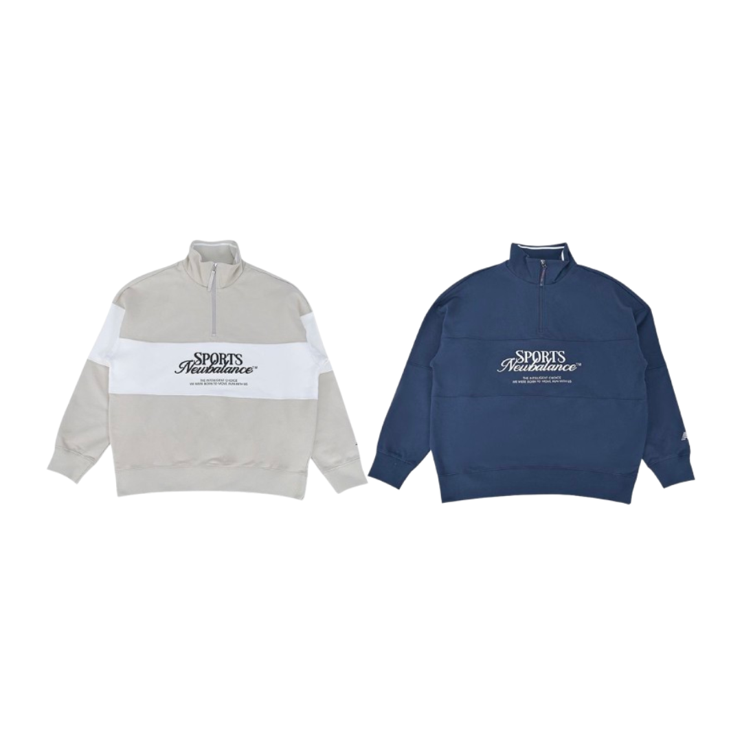 New Balance 半拉鍊立體長袖上衣 NCF31081 X