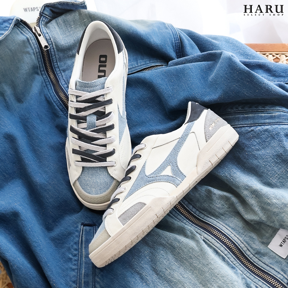 MIZUNO 美津濃 CT Club 雙鞋帶 做舊 復古 髒髒鞋 牛仔藍 米白 復古 薄底鞋 休閒鞋 D1GH261002