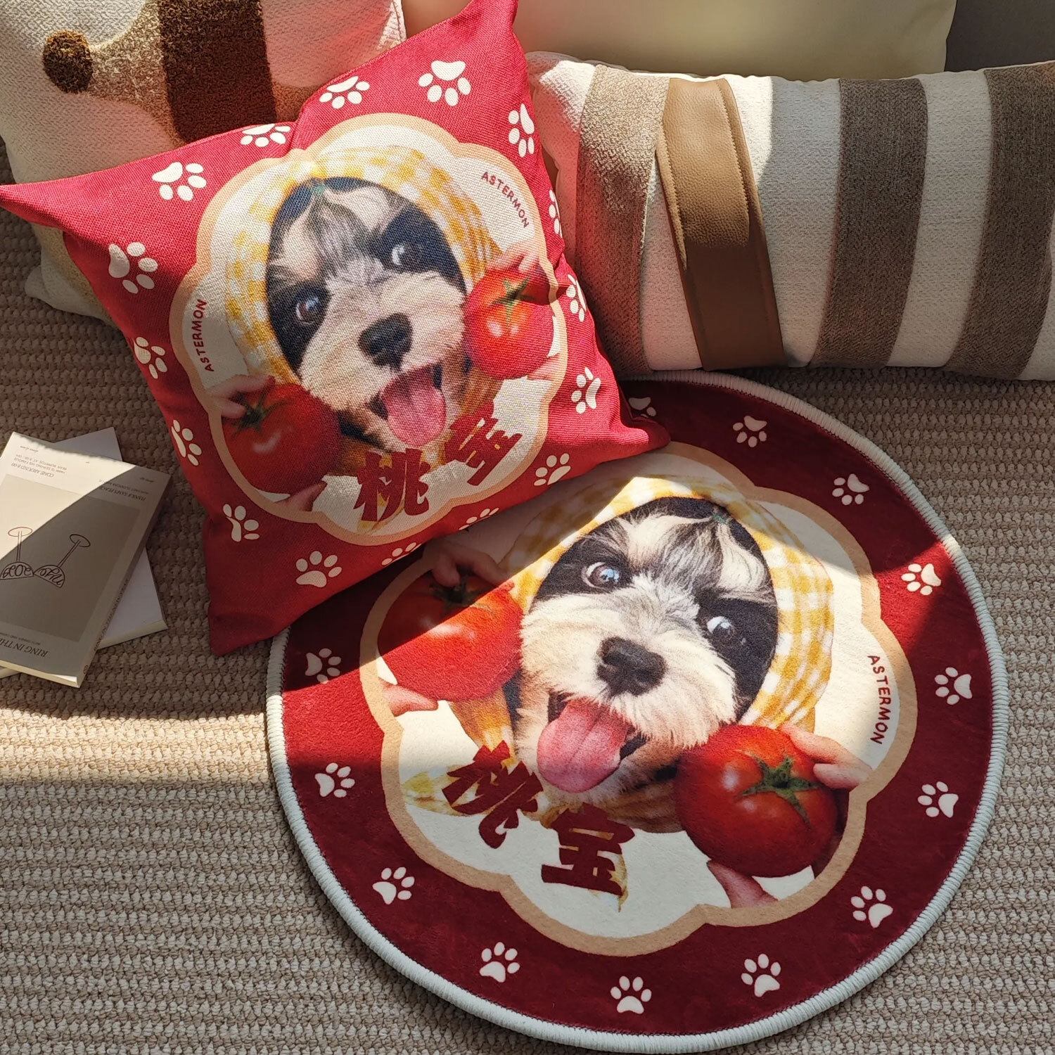 Fluffy Star Paws Cushion