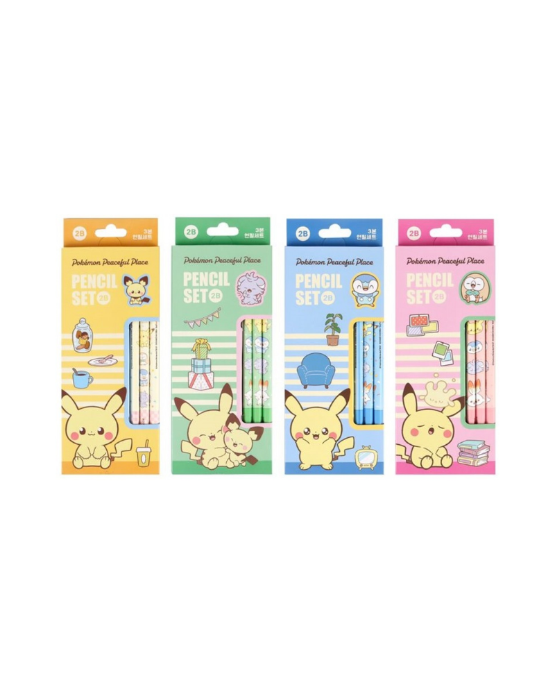 Pokemon 鉛筆 3入 2B