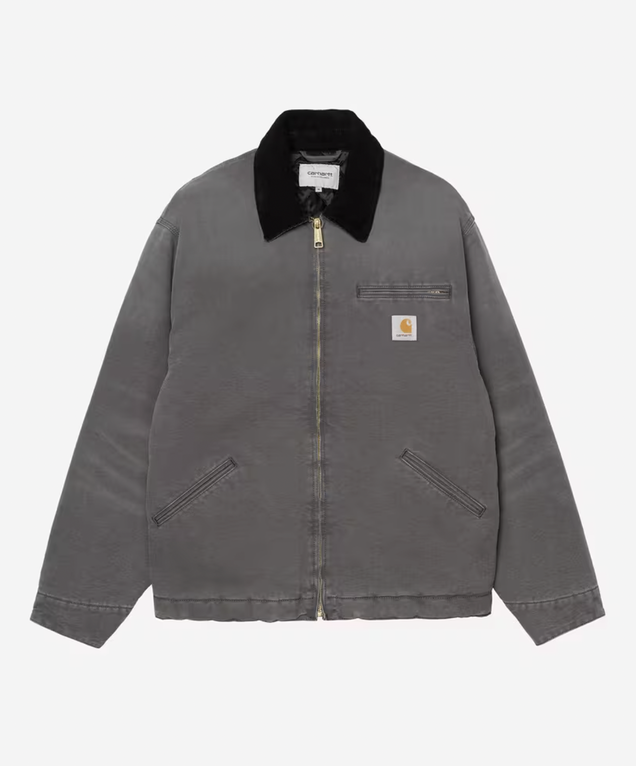 [Instock] Carhartt WIP OG Detroit Jacket | Graphite / Black, Stone canvas