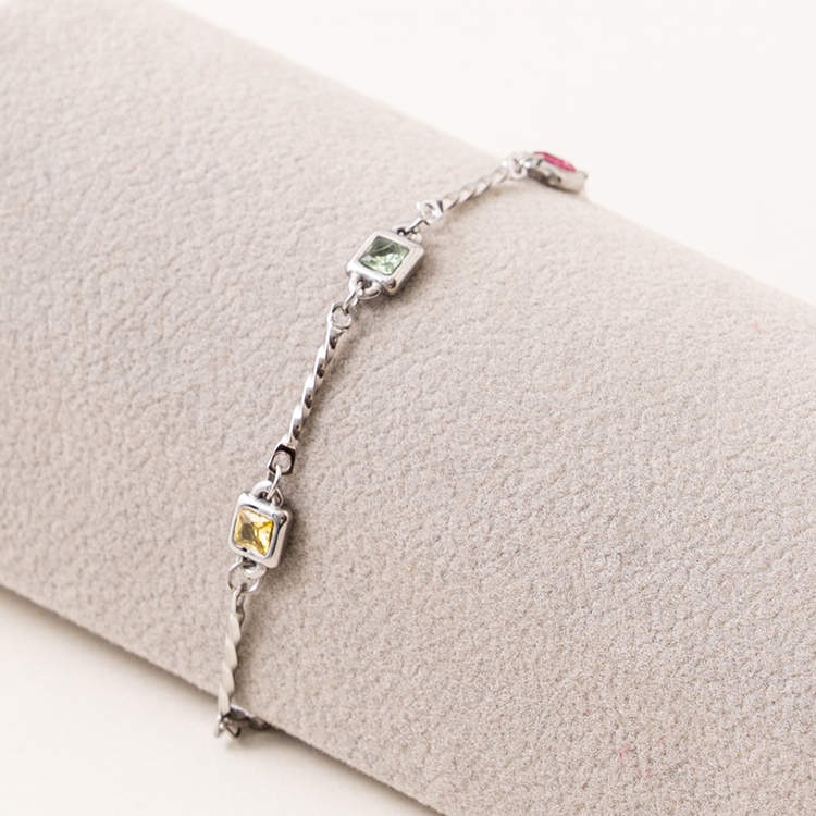 miramira幻彩｜單層方形手環/鍊C0977-銀67066