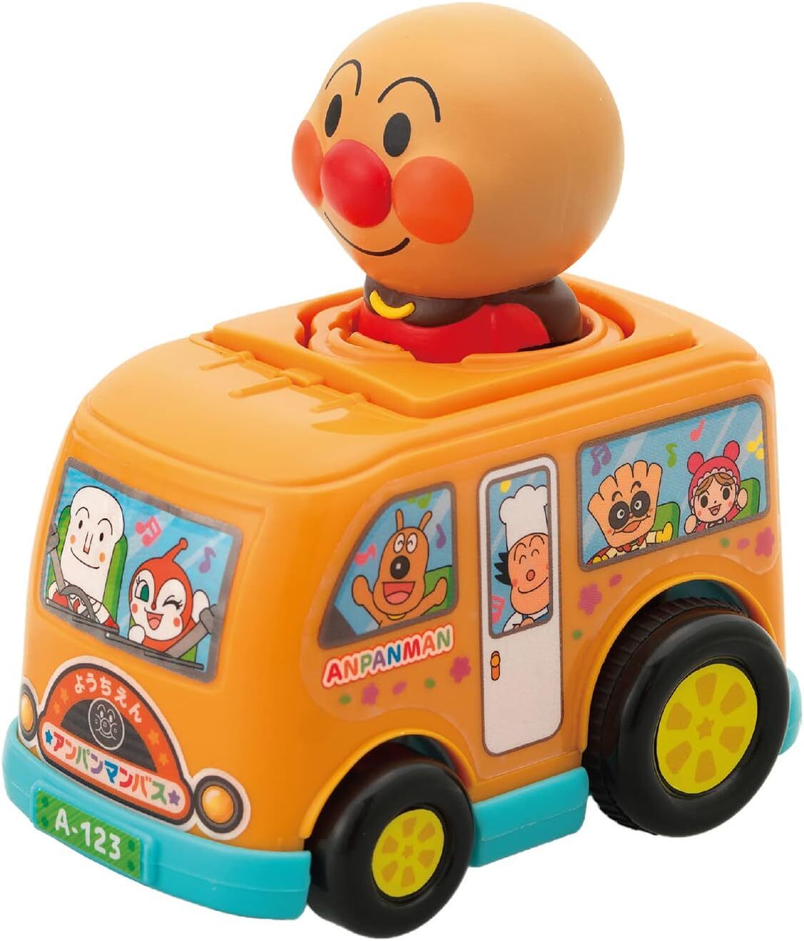 麵包超人-NEW PUSH前進小汽車系列 (麵包超人列車、小汽車SL人、麵包超人號、幼稚園麵包超人巴士)