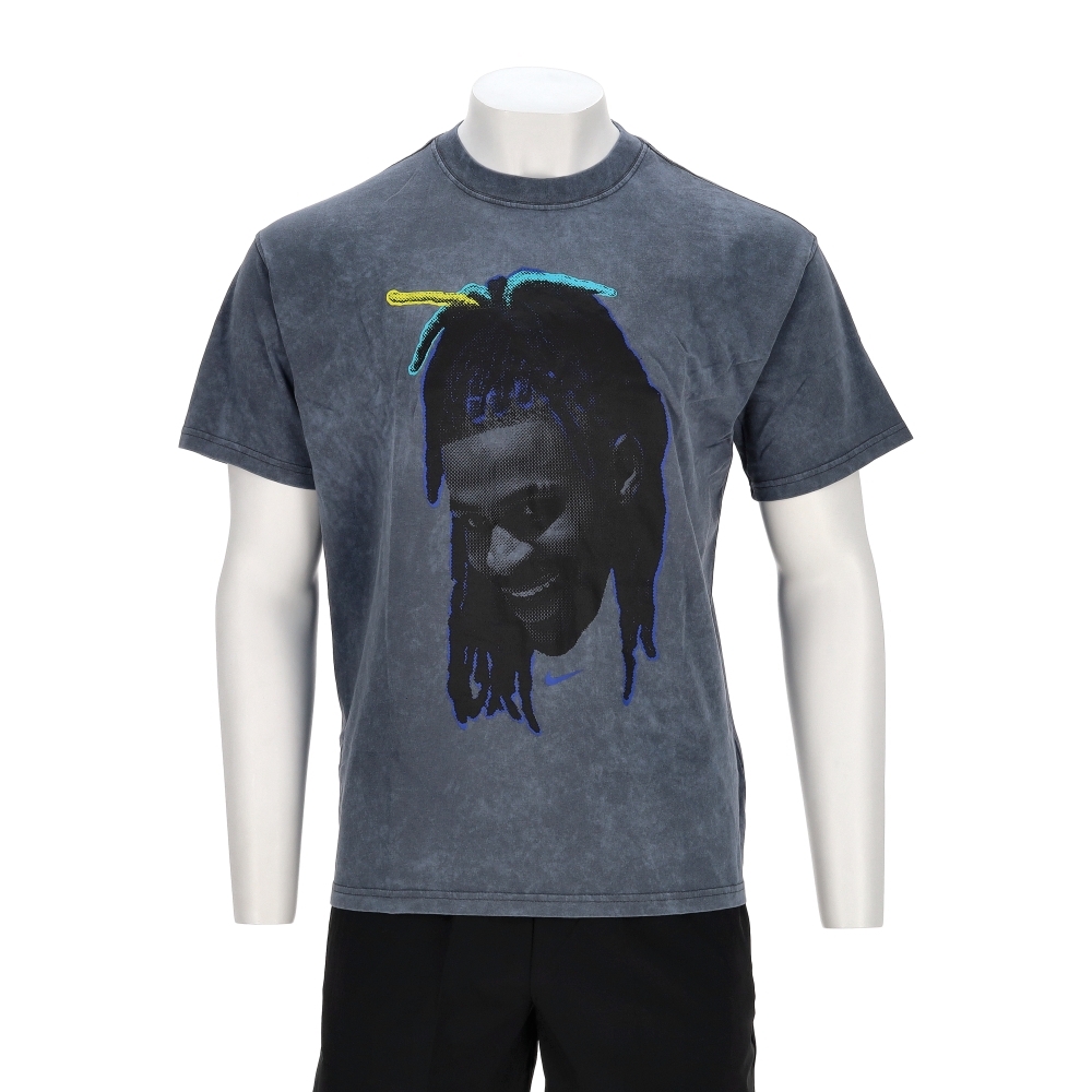 Nike As Jm M Nk Tee M90 Head Loose 男款 灰色 莫蘭特印花 短袖 HJ3429-010