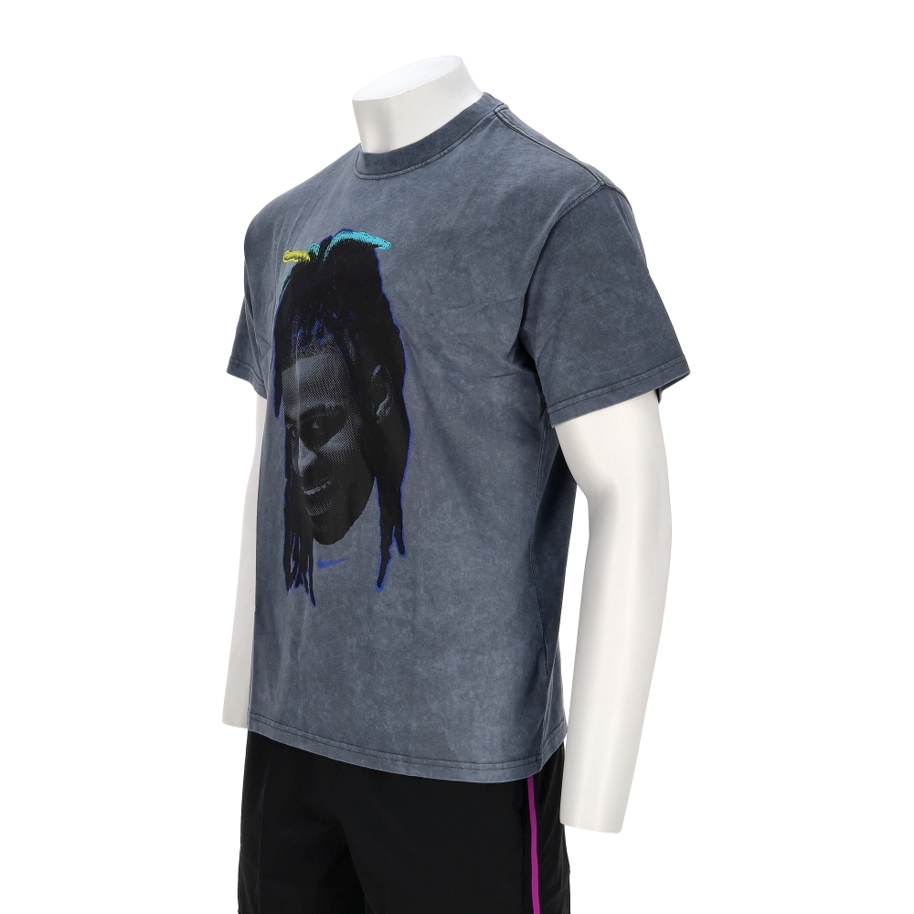 Nike As Jm M Nk Tee M90 Head Loose 男款 灰色 莫蘭特印花 短袖 HJ3429-010