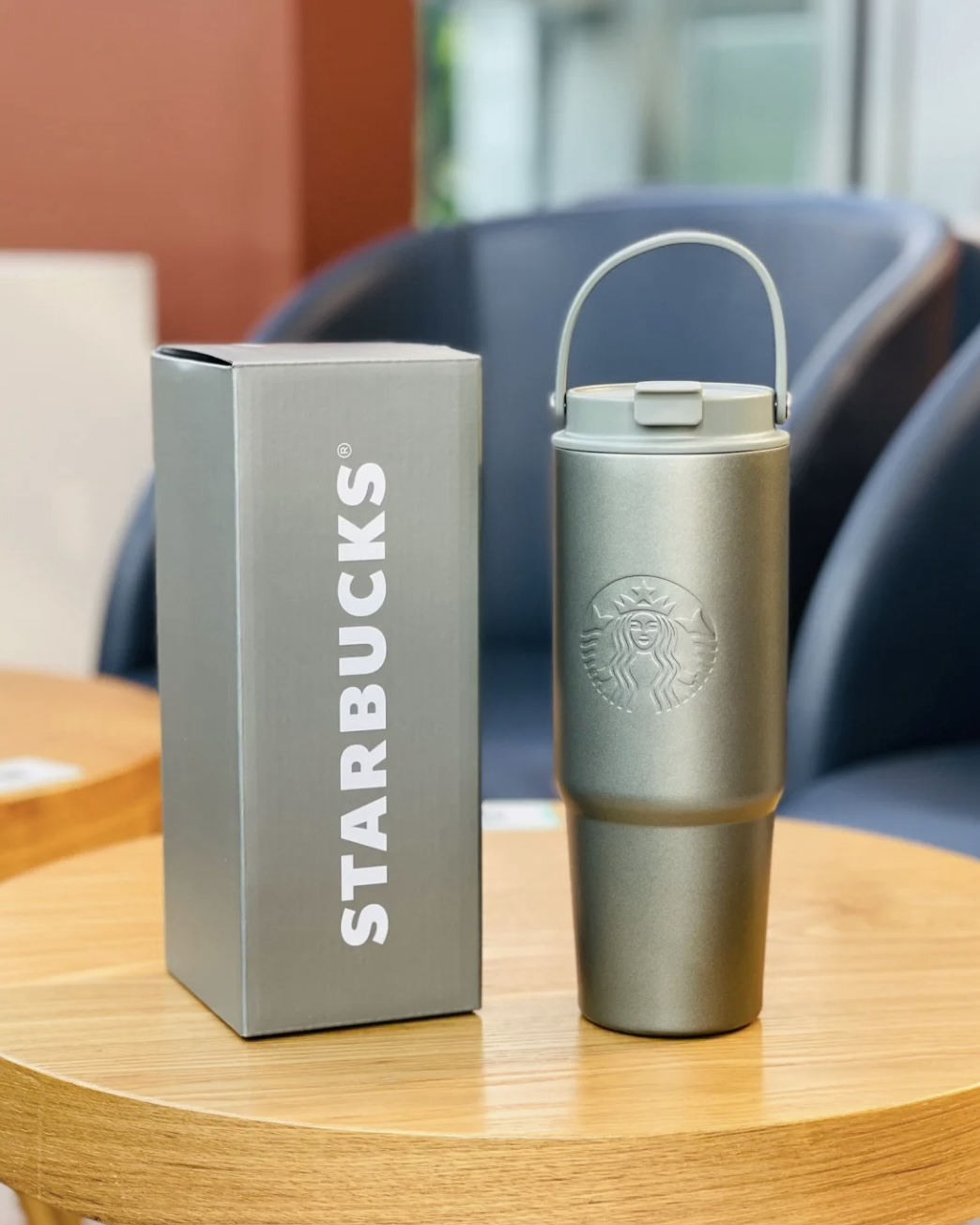 Starbucks 星巴克 冷灰色 雙飲杯 環保杯 提把杯 800ml