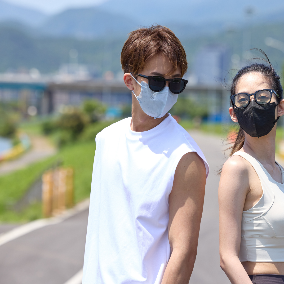 COOL PLUS+ 涼感立體醫療口罩-純淨涼感 Crystal Air- 初雪灰(10入/袋)