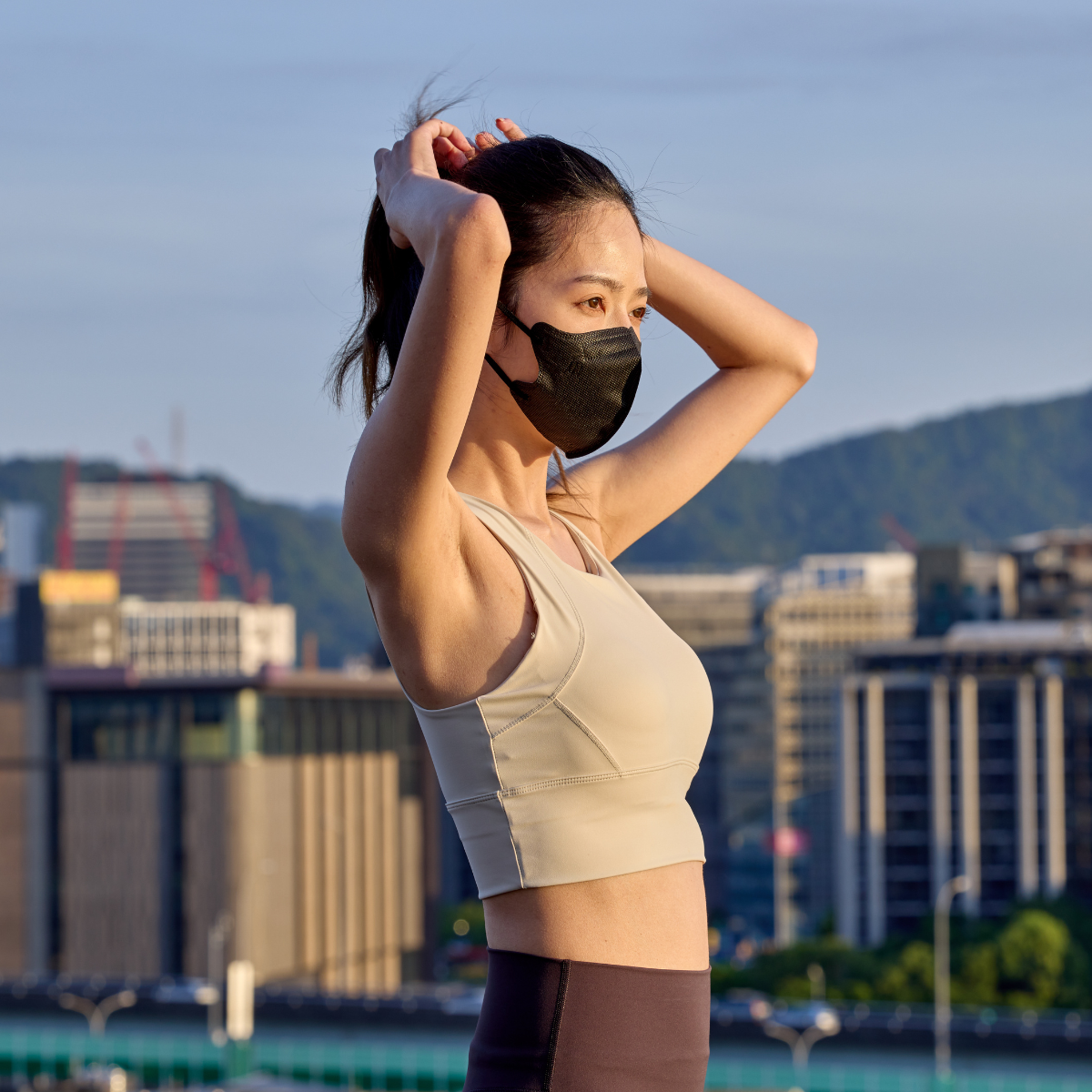 COOL PLUS+ 涼感立體醫療口罩-純淨涼感 Crystal Air- 曜石黑(10入/袋)