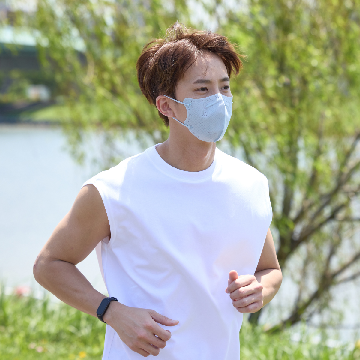 COOL PLUS+ 涼感立體醫療口罩-檸檬涼感 Lemon Breeze- 初雪灰(10入/袋)