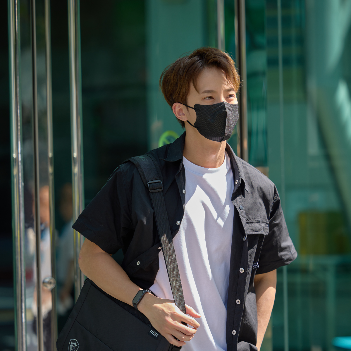 COOL PLUS+ 涼感立體醫療口罩-檸檬涼感 Lemon Breeze- 曜石黑(10入/袋)