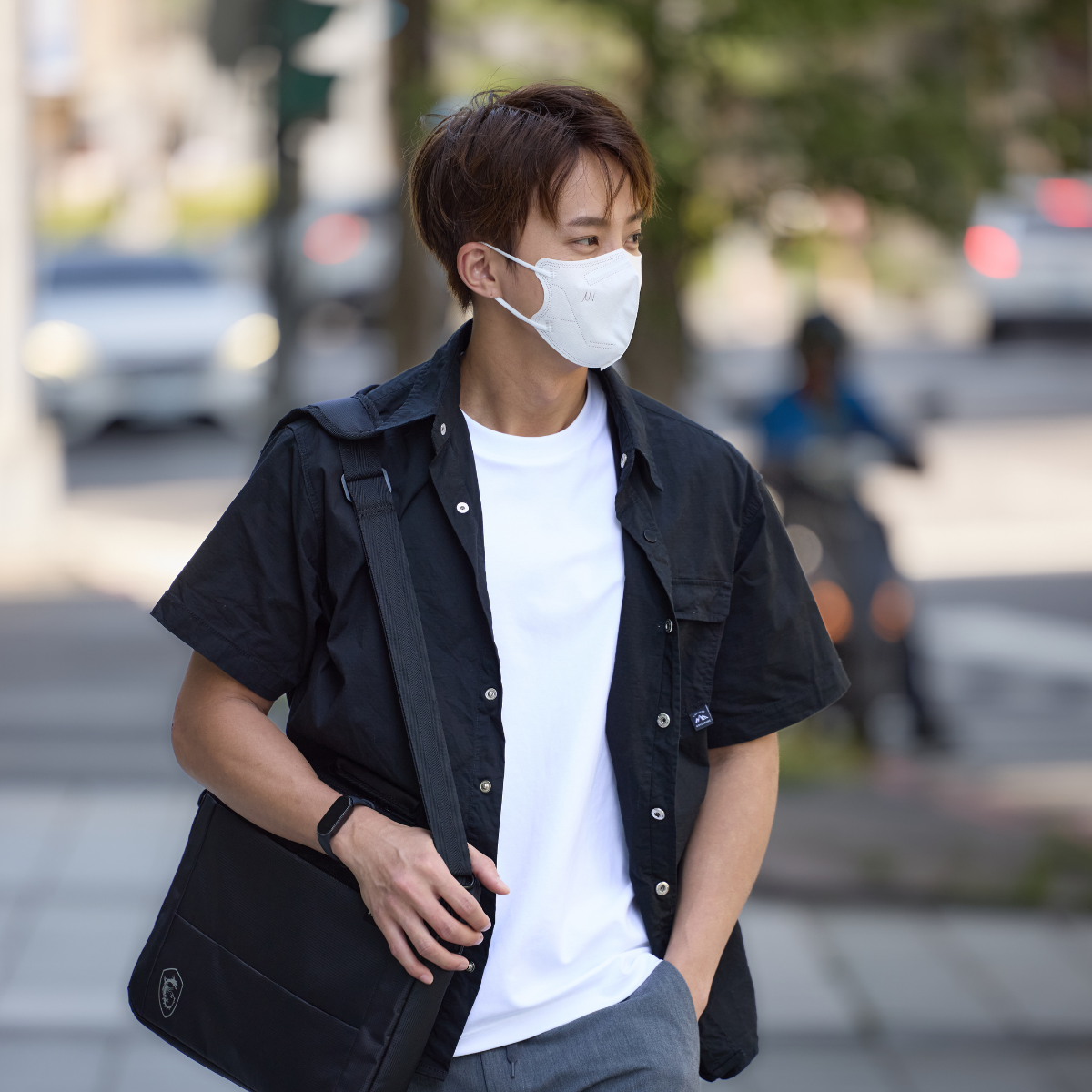 COOL PLUS+ 涼感立體醫療口罩 - 檸檬涼感 Lemon Breeze - 無暇白（10入/袋）