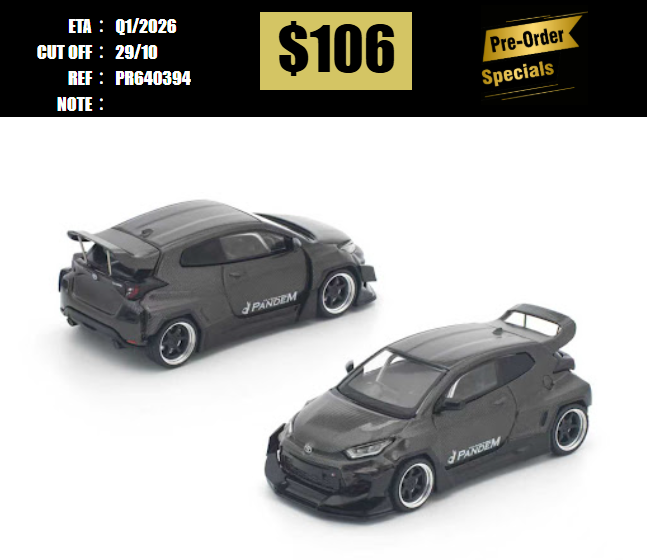 PO-$106 * POP RACE * 1:64 PANDEM GR YARIS CARBON EDITION [OD17/10]