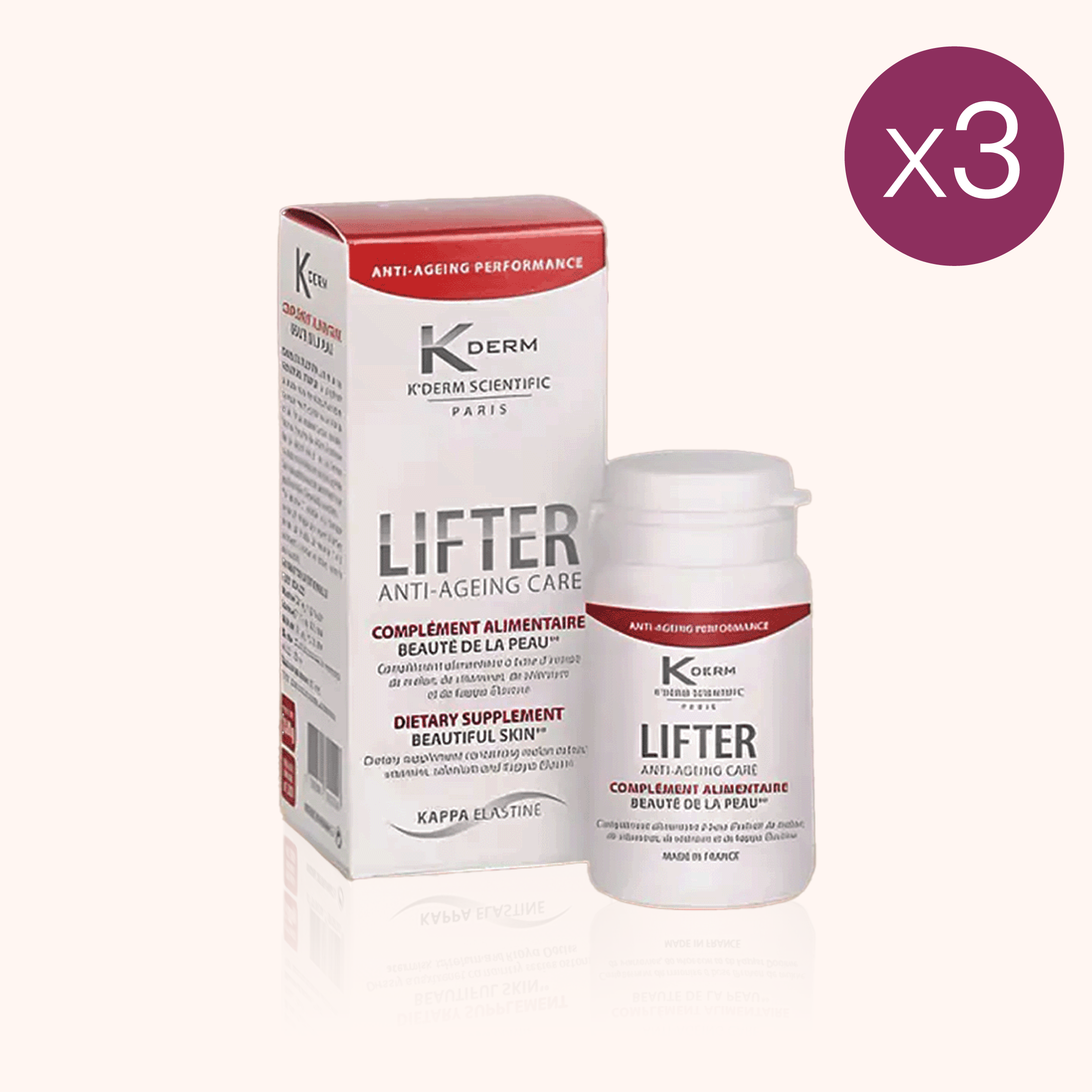 K-Derm法國童顏綜合丸(美白丸) - 3盒