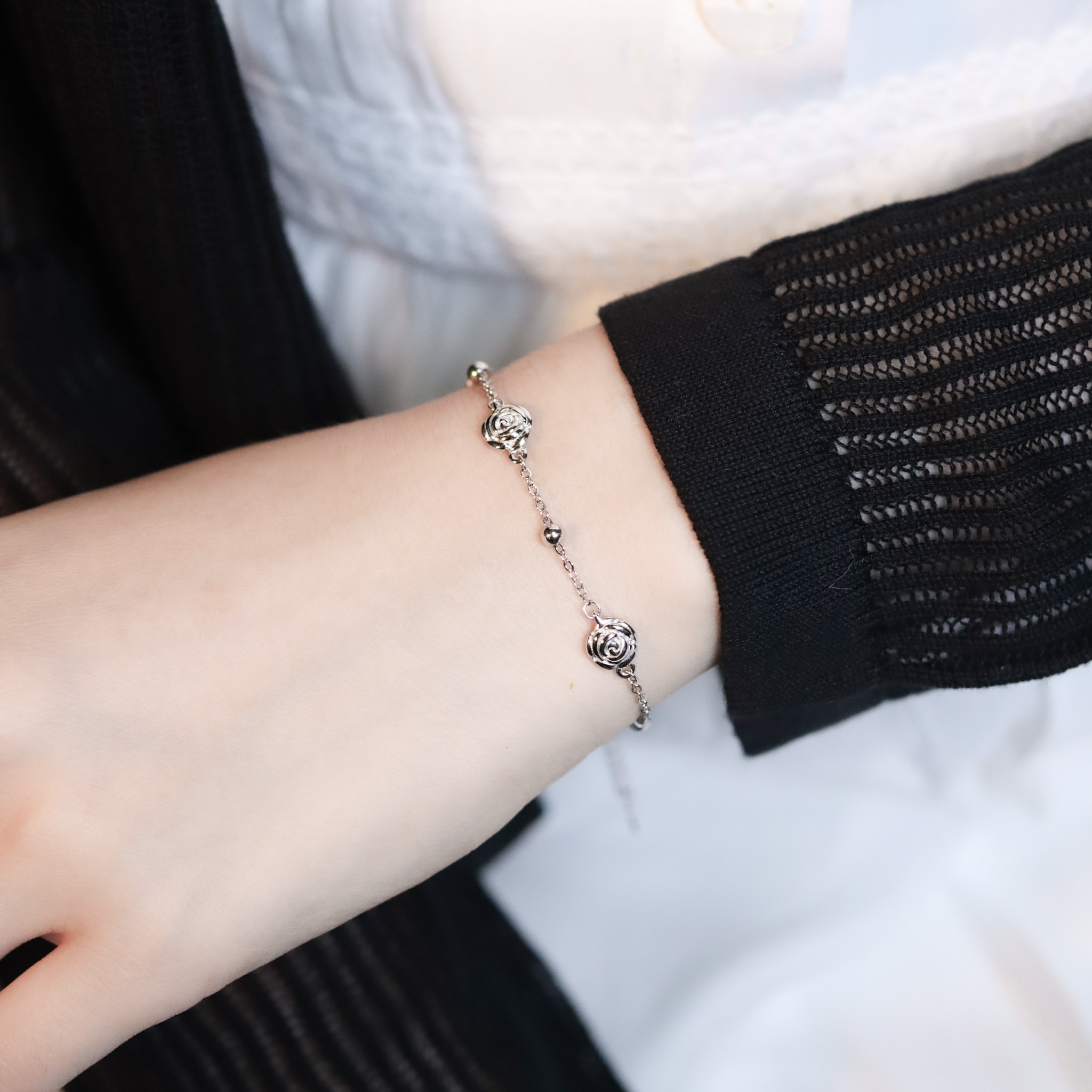 | 925純銀・白金 | 漫瑰小夢手鏈 | BR1414 |