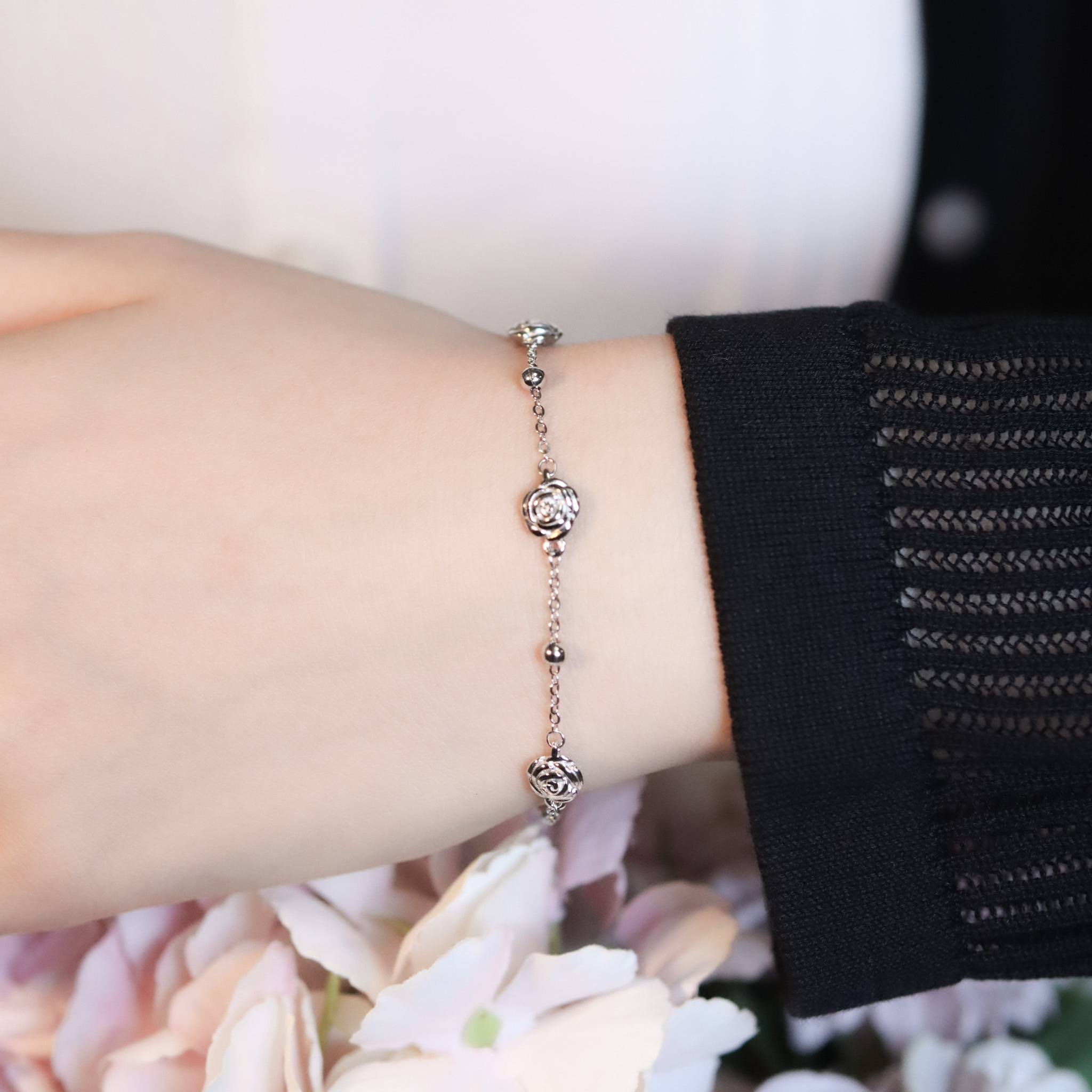 | 925純銀・白金 | 漫瑰小夢手鏈 | BR1414 |