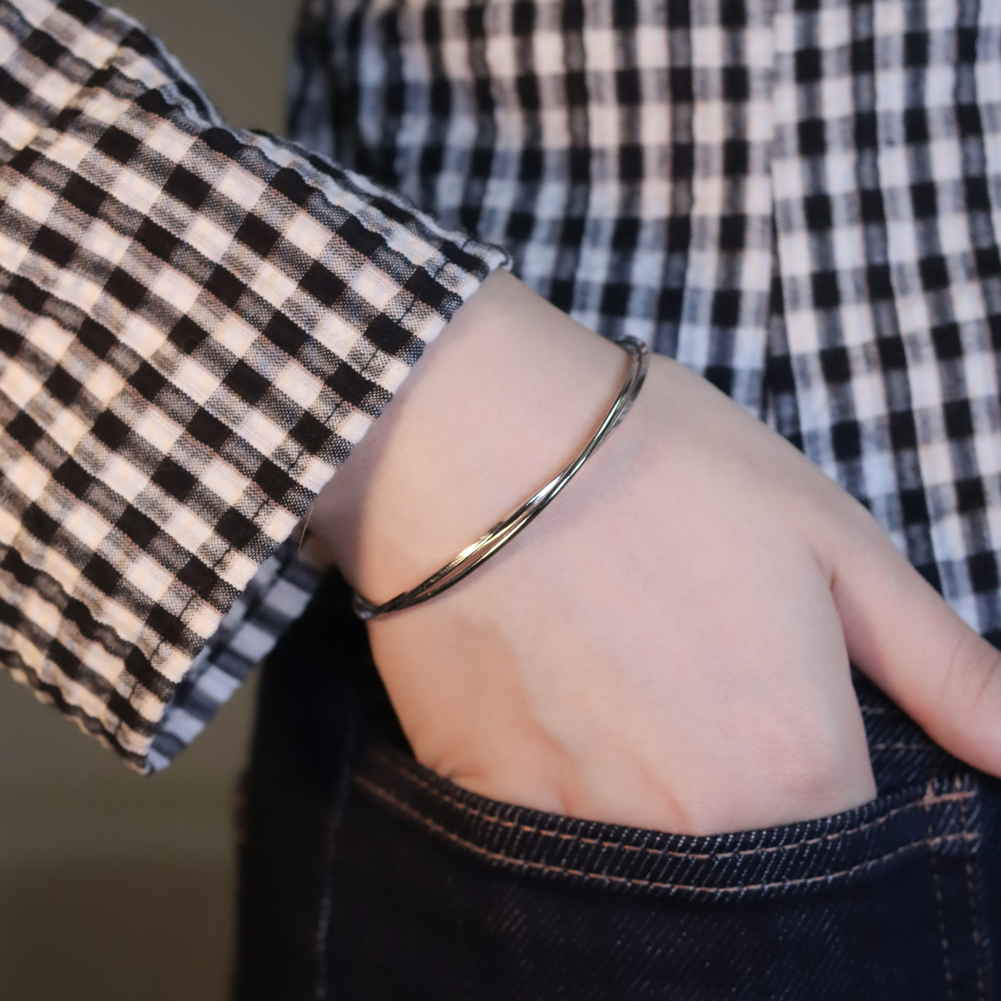 | 925純銀・白金 | 漫轉身手鐲 | BR1417 |