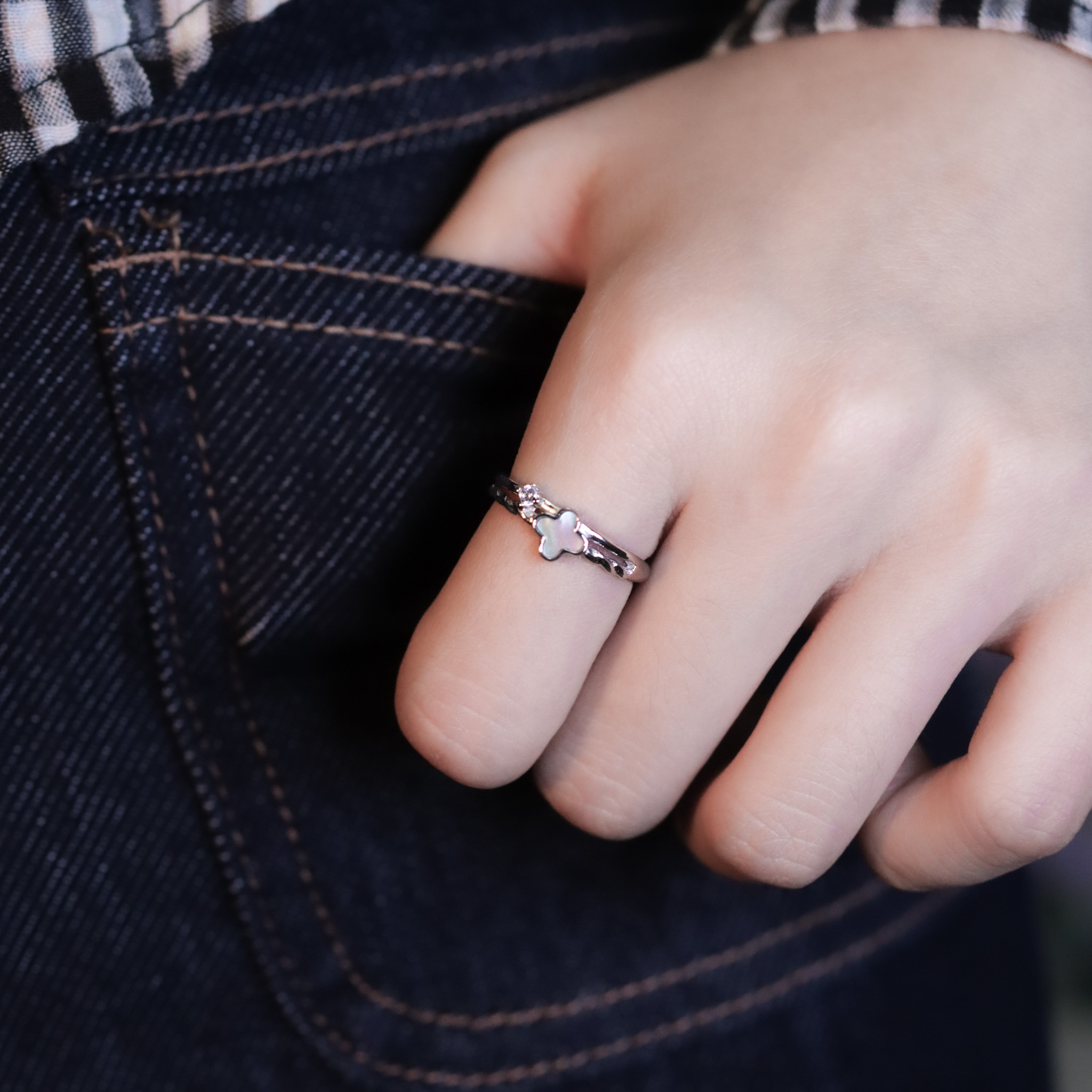 | 925純銀・白金 | 只有幸福戒指 | RI0951 |