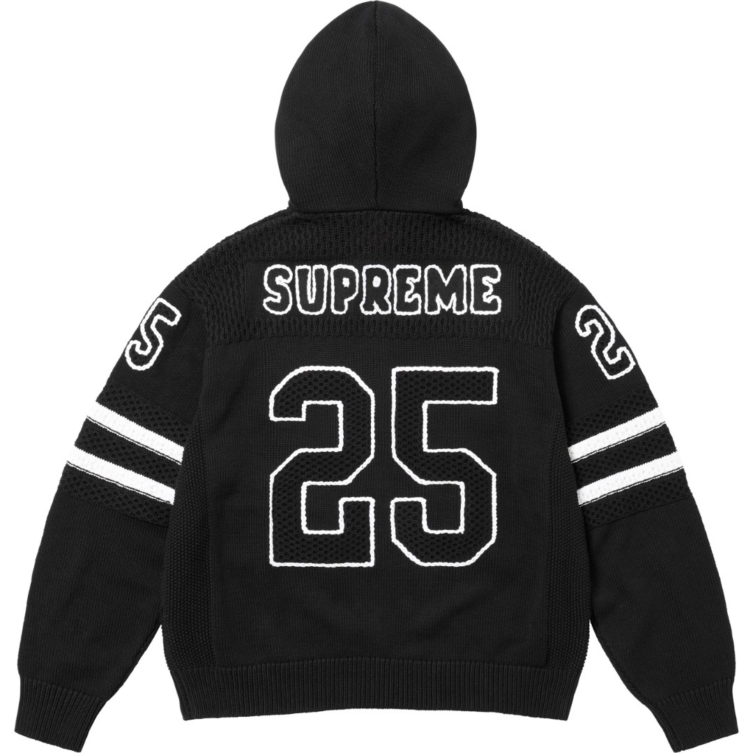 SUPREME SS25 FOOTBALL HOOD SWEATER 毛衣外套 (3色)