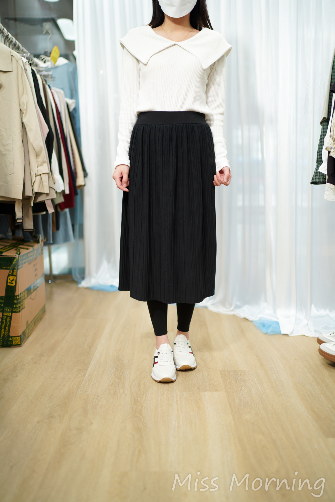 反領顯瘦襯衣(14859)&有款顯瘦彈彈彈連體裙(34033)